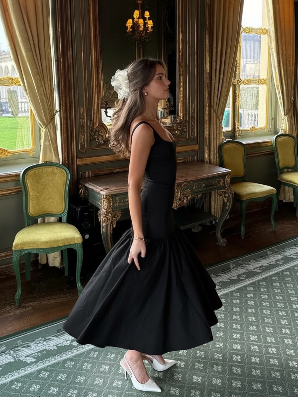 Commense Ruffle Long Cami Sundress - Picture 3 of 13